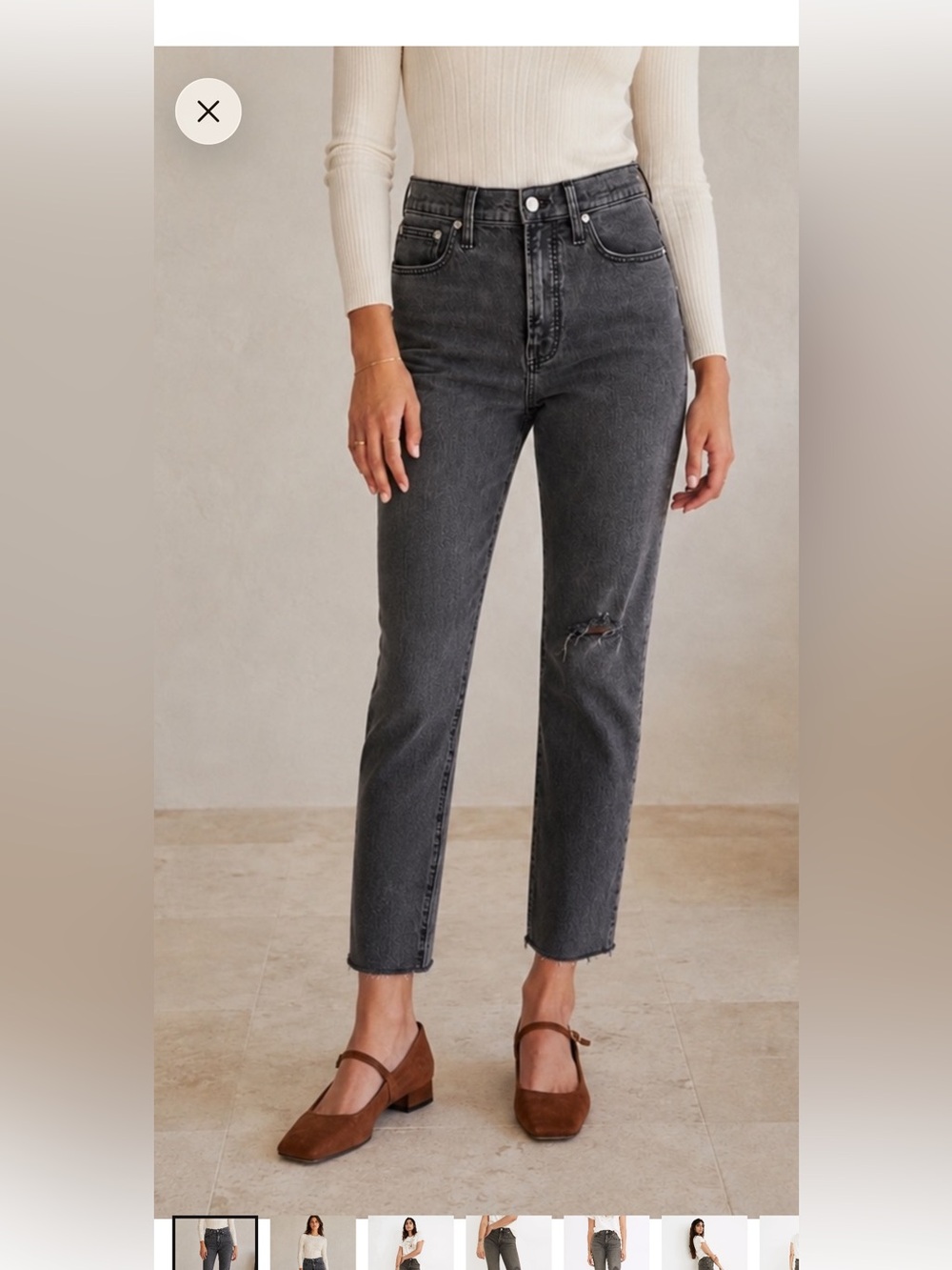 Madewell Perfect Vintage Jeans in Washed Black
